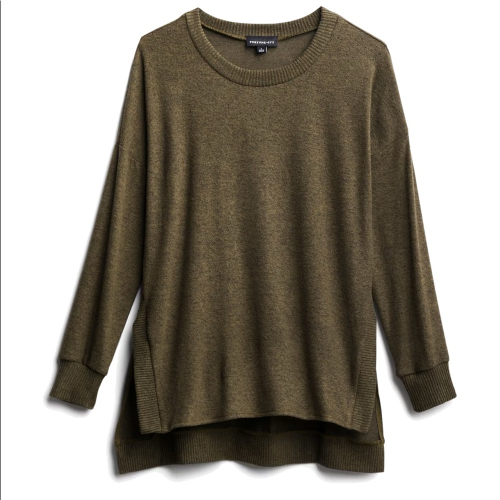 Fortune ivy brushed knit top